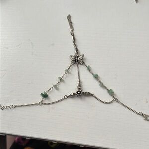 Silver Butterfly Hand Chain Bracelet